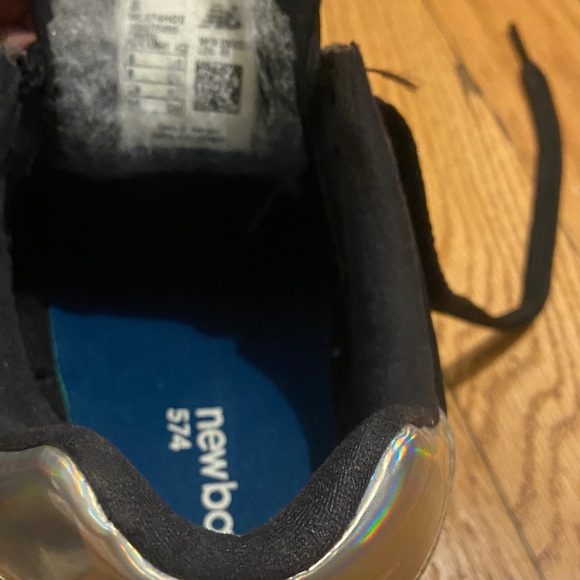 New Balance Black Sneakers 574 holographic style - Picture 4 of 7